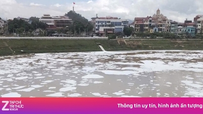 กำลังตรวจสอบสาเหตุของฟองสีขาวหนาคล้ายน้ำแข็งบนแม่น้ำในเมืองหลางซอน