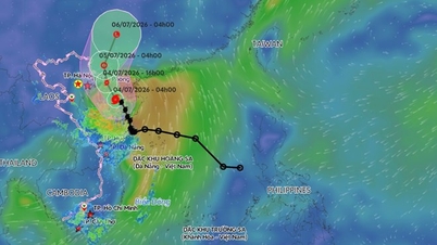 Tyfon nr. 1 er ventet å treffe Quang Ninh, og forårsake kraftig regn frem til slutten av 5. juli.