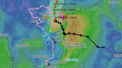 La circulación del tifón Maysak (tifón n.° 1) se aproxima a la parte continental de Quang Ninh y Hai Phong.