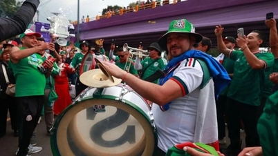 Tarian sambutan kemenangan peminat Mexico telah menyebabkan "gempa bumi".