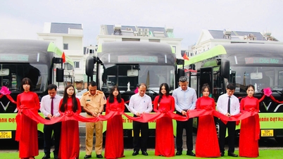 Colocação em operação da linha de ônibus elétrico número 9, que liga a Estação Rodoviária de Bien Hoa a Doc Mo.