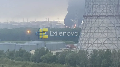 L'Ukraine a attaqué un port pétrolier à Saint-Pétersbourg peu après un avertissement du président Poutine.