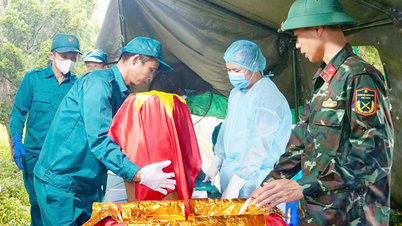 Quang Ninh: Abschluss der Probenentnahme für die Überreste nicht identifizierter Märtyrer in Ba Che.