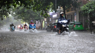 El tiempo hoy (5 de julio): Fuertes lluvias en el norte de Vietnam.