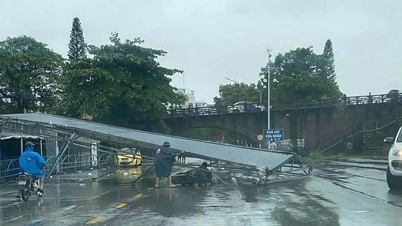 Etter at stormen ga seg, ble 30 hus med skadede tak og 600 hektar med akvakulturanlegg rammet i Quang Ninh-provinsen.