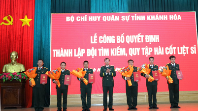 Thành lập Đội tìm kiếm, quy tập hài cốt liệt sĩ (lâm thời) thuộc Bộ Chỉ huy Quân sự tỉnh Khánh Hòa