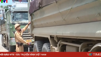 In Hanoi zijn in 20 dagen tijd meer dan 1600 overbeladen vrachtwagens en opleggers beboet.