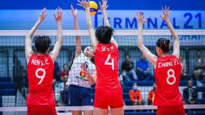 Echipa feminină de volei U18 a Vietnamului a câștigat un set împotriva Chinei.