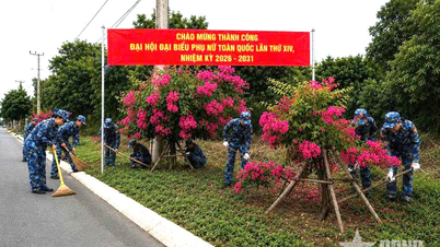 Chung tay xây dựng doanh trại sáng - xanh - sạch - đẹp