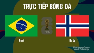 Matchförhandsvisning och direktsändning av Brasilien mot Norge på VTV3 vid VM 2026 den 6 juli 2026.