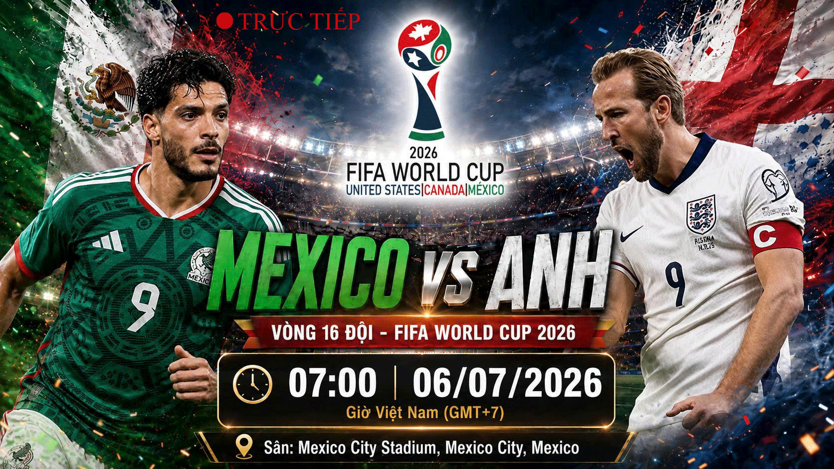 メキシコ対イングランド戦（7月6日午前7時キックオフ）：ホームチームが番狂わせを起こすのか、それともスリーライオンズが圧倒的な強さを見せるのか？