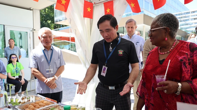 Vietnam's booth at WTO Open Day 2026 was bustling with activity.