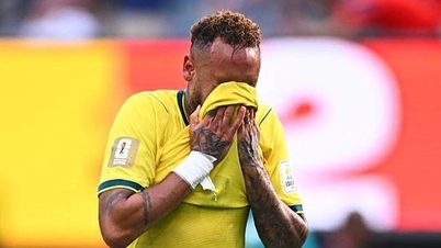 Neymar rozpłakał się, żegnając się z reprezentacją narodową w dniu, w którym Brazylia odpadła z Mistrzostw Świata.