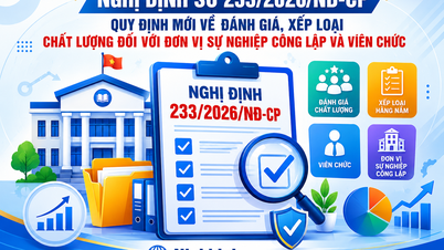 Dekri No. 233/2026/ND-CP: Peraturan baharu mengenai penilaian dan pengklasifikasian kualiti unit awam bukan perniagaan dan pekerja awam.