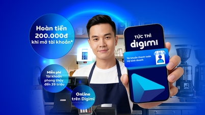 BVBank marknadsför digitala lösningar för hushållsföretag med ett cashback-erbjudande på upp till 200 000 VND vid öppnande av ett konto.