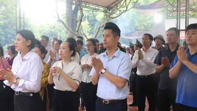 Lao Cai Ward organiserte en seremoni for å ofre røkelse og samle prøver av levningene til falne soldater for DNA-testing.