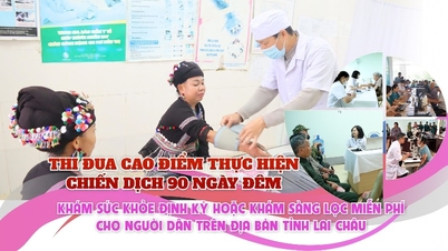 Intensiv kampagne for at implementere 90-dages programmet med gratis periodiske helbredstjek eller screeninger for folk i Lai Chau-provinsen.
