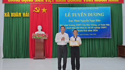 A Xuan Hai község kitünteti a 2026-os Khanh Hoa tartományi középiskolai érettségi vizsgájának legjobb pontszámot elérő tanulóját.