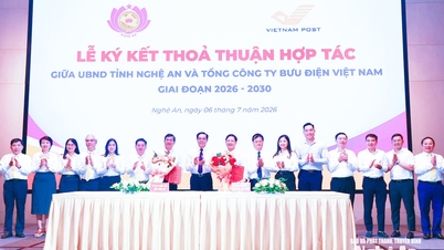 Jawatankuasa Rakyat wilayah Nghe An dan Perbadanan Pos Vietnam telah menandatangani perjanjian kerjasama untuk tempoh 2026-2030.