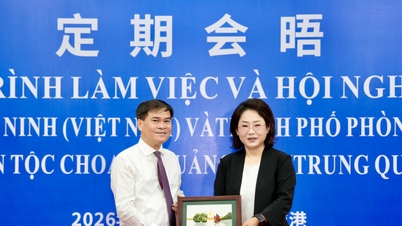 Quang Ninh memperkukuh kerjasama dengan Bandar Pelabuhan Fangcheng.