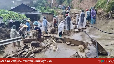 Resterne af tyfon nr. 1 forårsagede omfattende jordskred i provinserne Lao Cai og Cao Bang.