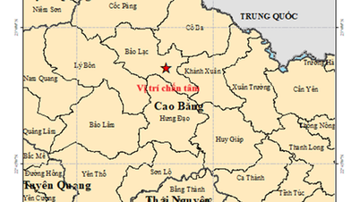 Động đất độ lớn M3.6 ở Cao Bằng