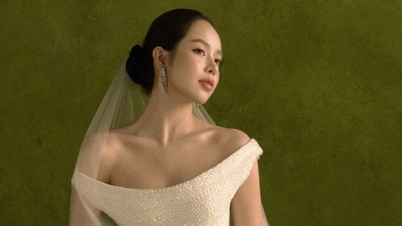 Hoa hậu Thanh Thủy hóa cô dâu trong bộ sưu tập mới của Lê Thanh Hòa