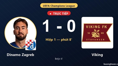 LIVE Dinamo Zagreb vs Viking: Dinamo Zagreb opens the scoring