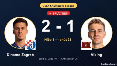 LIVE Dinamo Zagreb vs Viking: Viking narrows the gap to 2-1
