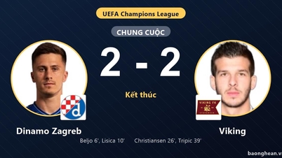 Despite leading by two goals, Dinamo Zagreb were held to a 2-2 draw by Viking in the Champions League play-off.