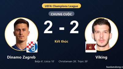 Despite leading by two goals, Dinamo Zagreb settled for a 2-2 draw against Viking.