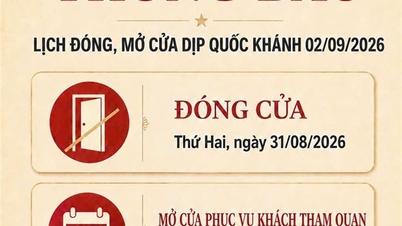 Thông báo lịch đóng, mở cửa phục vụ khách tham quan tại Bảo tàng Hồ Chí Minh nhân dịp Quốc khánh 2/9/2026