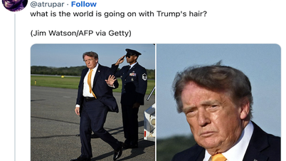 El nuevo peinado del presidente estadounidense Donald Trump está causando sensación en internet.
