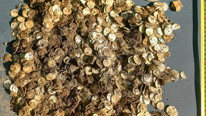 Turning on the metal detector for a 'chance', they unexpectedly found a 4.5kg stash of gold.