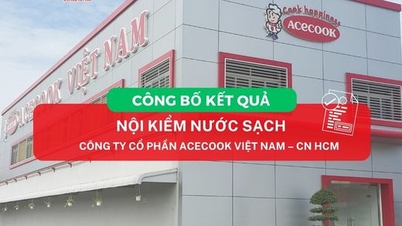 ACECOOK VIETNAM ANONİM ŞİRKETİ – HO CHI MINH ŞUBESİ'NİN SU KALİTESİ İÇ DENETİM SONUÇLARININ DUYURUSU