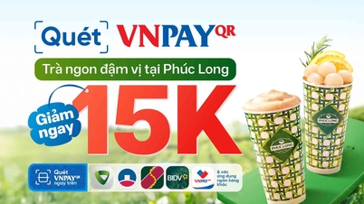 Besøk Phuc Long og få 15 000 VND i rabatt når du betaler med VNPAY-QR.