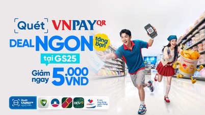 Besøk GS25 og få rabatt når du betaler med VNPAY-QR.