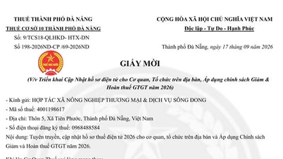 Thuế TP Đà Nẵng cảnh báo tình trạng giả mạo giấy mời của cơ quan thuế