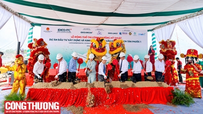 Dong Thap: Eerste spadesteek voor de infrastructuurwerkzaamheden van het industriepark Tan Phuoc 1, een project ter waarde van bijna 6.000 miljard VND.