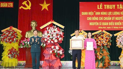 عوامی مسلح افواج کے ہیرو کا خطاب بعد از مرگ وارنٹ آفیسر Nguyen Dinh Cuong کو دیا گیا ہے۔