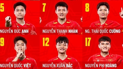 Het Vietnamese U23-team stelt zijn sterkste opstelling op voor de beslissende wedstrijd tegen het Filipijnse U23-team.