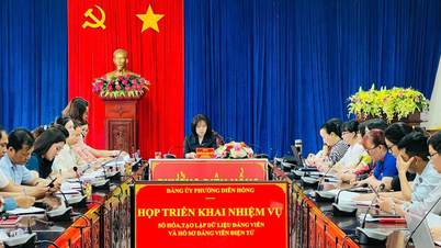 Dien Hong Ward-partikomiteen implementerer digitalisering av partimedlemmenes registre og data.