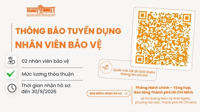 Bảo tàng Thành phố Hồ Chí Minh thông báo tuyển dụng