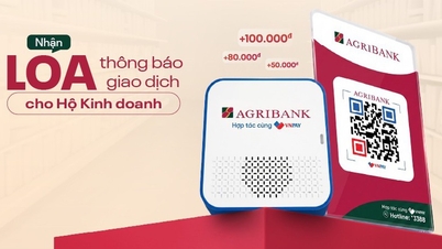 Ouvrez un compte professionnel Agribank et recevez immédiatement une notification de transaction par haut-parleur.