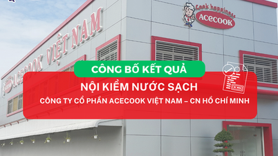ANUNCIO DE LOS RESULTADOS DE LA INSPECCIÓN INTERNA DE LA CALIDAD DEL AGUA DE LA SUCURSAL DE ACECOOK VIETNAM JOINT STOCK COMPANY EN HO CHI MINH