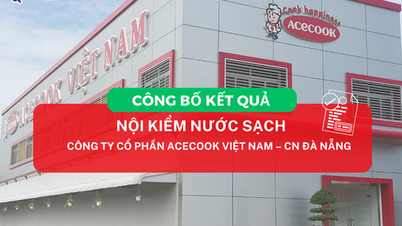 ANUNCIO DE LOS RESULTADOS DE LA INSPECCIÓN INTERNA DE LA CALIDAD DEL AGUA DE LA SUCURSAL DE DA NANG DE ACECOOK VIETNAM JOINT STOCK COMPANY