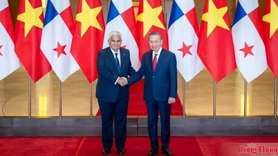 Galeri foto: Setiausaha Agung dan Presiden To Lam mempengerusikan majlis menyambut Presiden Republik Panama dalam lawatan rasmi beliau ke Vietnam.