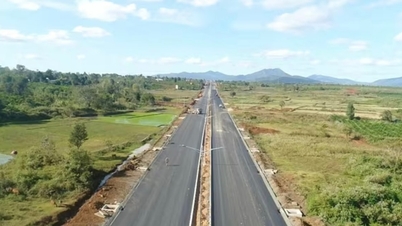 Gia Lai: La carretera de 1,2 billones de VND que conecta la Carretera Nacional 19 y la Carretera Ho Chi Minh está cerca de completarse.