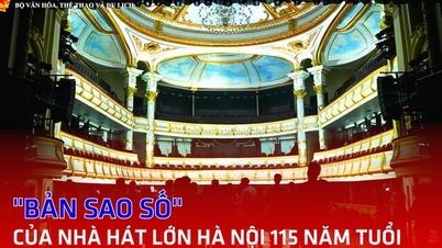 Una "réplica digital" de la Ópera de Hanoi, de 115 años de antigüedad.