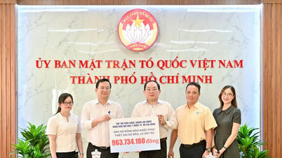 មជ្ឈមណ្ឌលវេជ្ជសាស្ត្រសាកលវិទ្យាល័យទីក្រុងហូជីមិញបានបរិច្ចាគប្រាក់ជាង ៩៦០ លានដុង ដើម្បីជួយកាត់បន្ថយផលវិបាកនៃព្យុះ និងទឹកជំនន់។